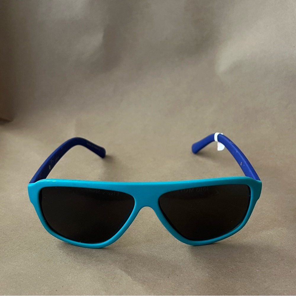 Blue Sunglasses NEW WITH TAG Unisex Two Tone Shield Visor 80s